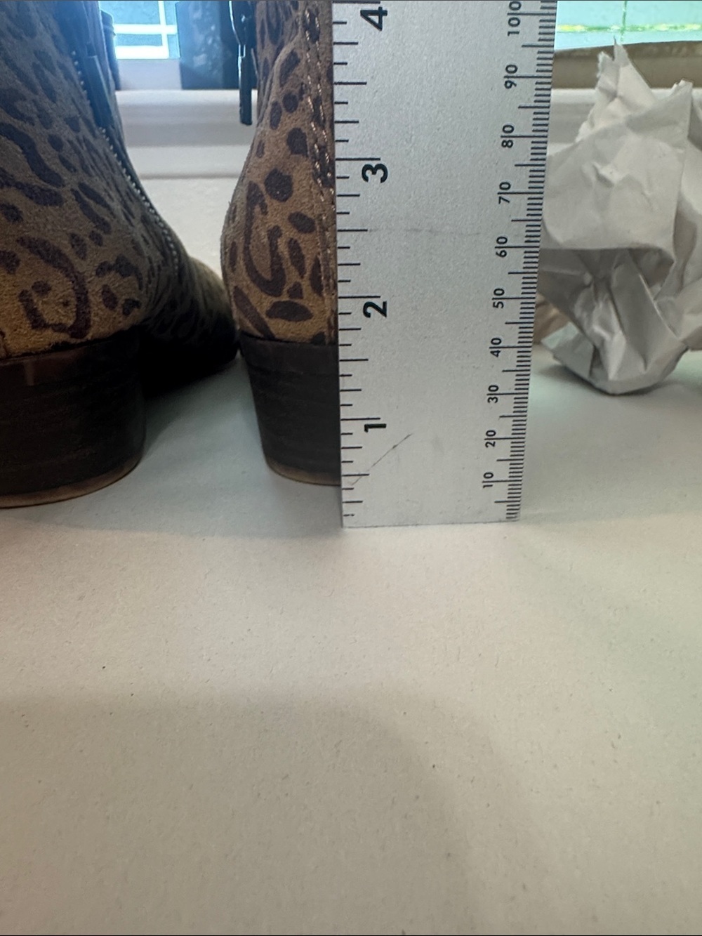 Lucky Brand Booties Size 8.5 Leopard Print Ankle Boots Women's Tan LK Basel - Picture 10 of 13